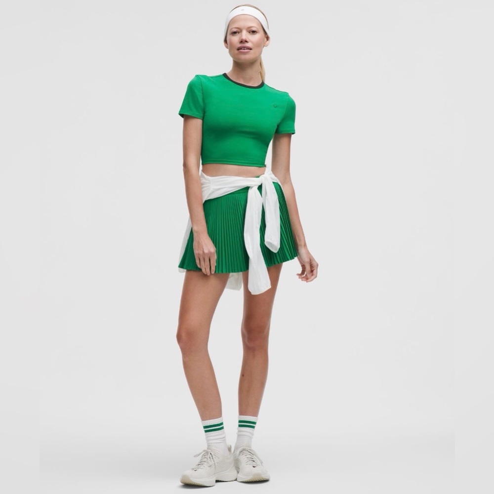NWT Lululemon Varsity High Rise Pleated Tennis Skirt